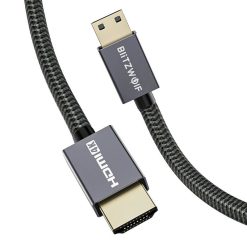 Blitzwolf BW-HDC4, 4K, 1.2m, HDMI to HDMI kábel (fekete)