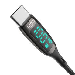 Blitzwolf BW-TC23 USB-C to USB-C kábel, 100W, 1.8m (fekete)