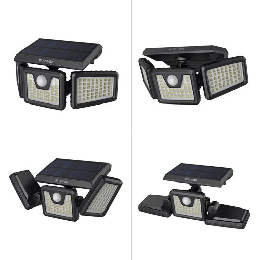 External Blitzwolf LED solar lamp BW-OLT4 with dusk and twilight sensor, 1800mAh
