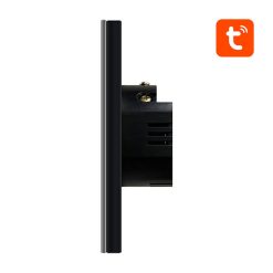 Smart Light Switch ZigBee Avatto ZTS02-EU-B3 3 Way TUYA (black)